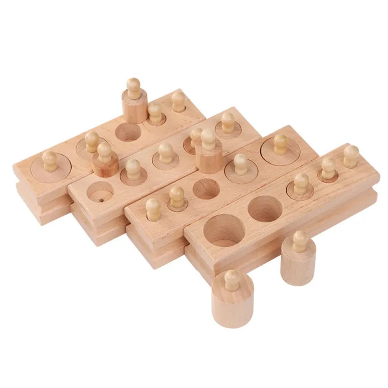 Wooden Montessori Educational Cylinder Socket Blocks Toys Development Practice Senses Birthday Gift
Wooden Montessori Educational Cylinder Socket Blocks Toys Development Practice Senses Birthday Gift