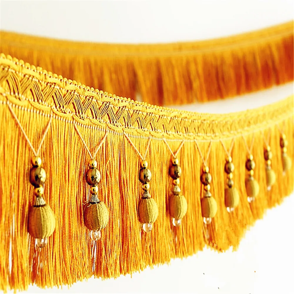 5yards Braided Beads Tassel Fringe Hanging Ball Trim for Bag Curtain Table Wedding Decorated Band Fabric Sewing Trimming T2582
5yards Braided Beads Tassel Fringe Hanging Ball Trim for Bag Curtain Table Wedding Decorated Band Fabric Sewing Trimming T2582