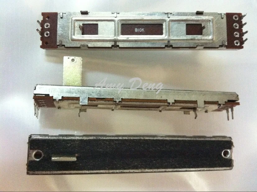 20pcs/lot 8.8 cm wide straight sliding potentiometer dual B10K shaft length 8MM mixer volume potentiometer
20pcs/lot 8.8 cm wide straight sliding potentiometer dual B10K shaft length 8MM mixer volume potentiometer