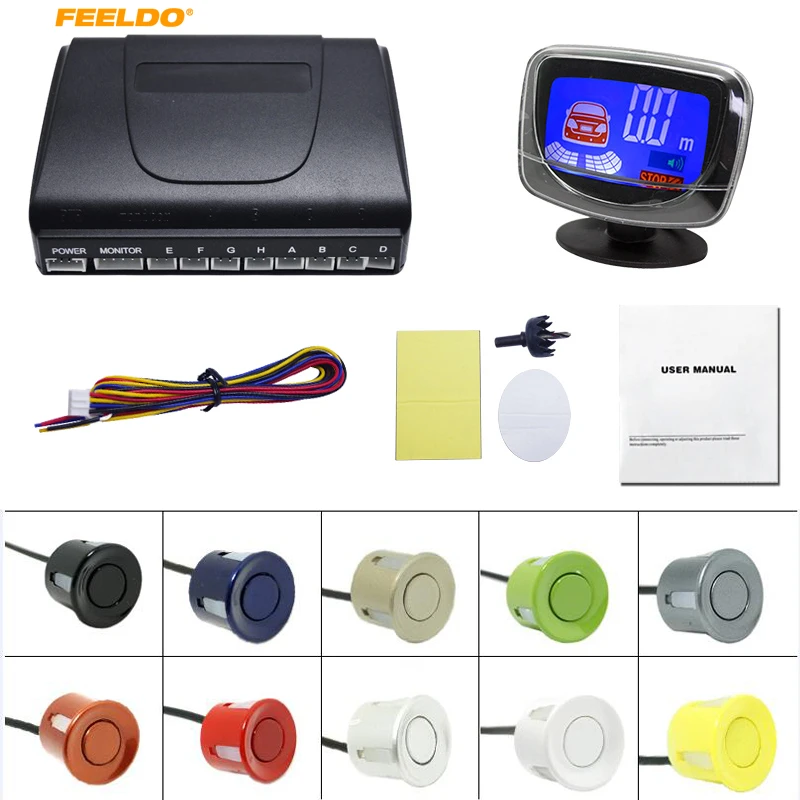 FEELDO 1Set New Style BiBi 8 Sensors Rear/Front Car LCD Monitor Display Parking Reverse Backup Radar System #AM2821
FEELDO 1Set New Style BiBi 8 Sensors Rear/Front Car LCD Monitor Display Parking Reverse Backup Radar System #AM2821