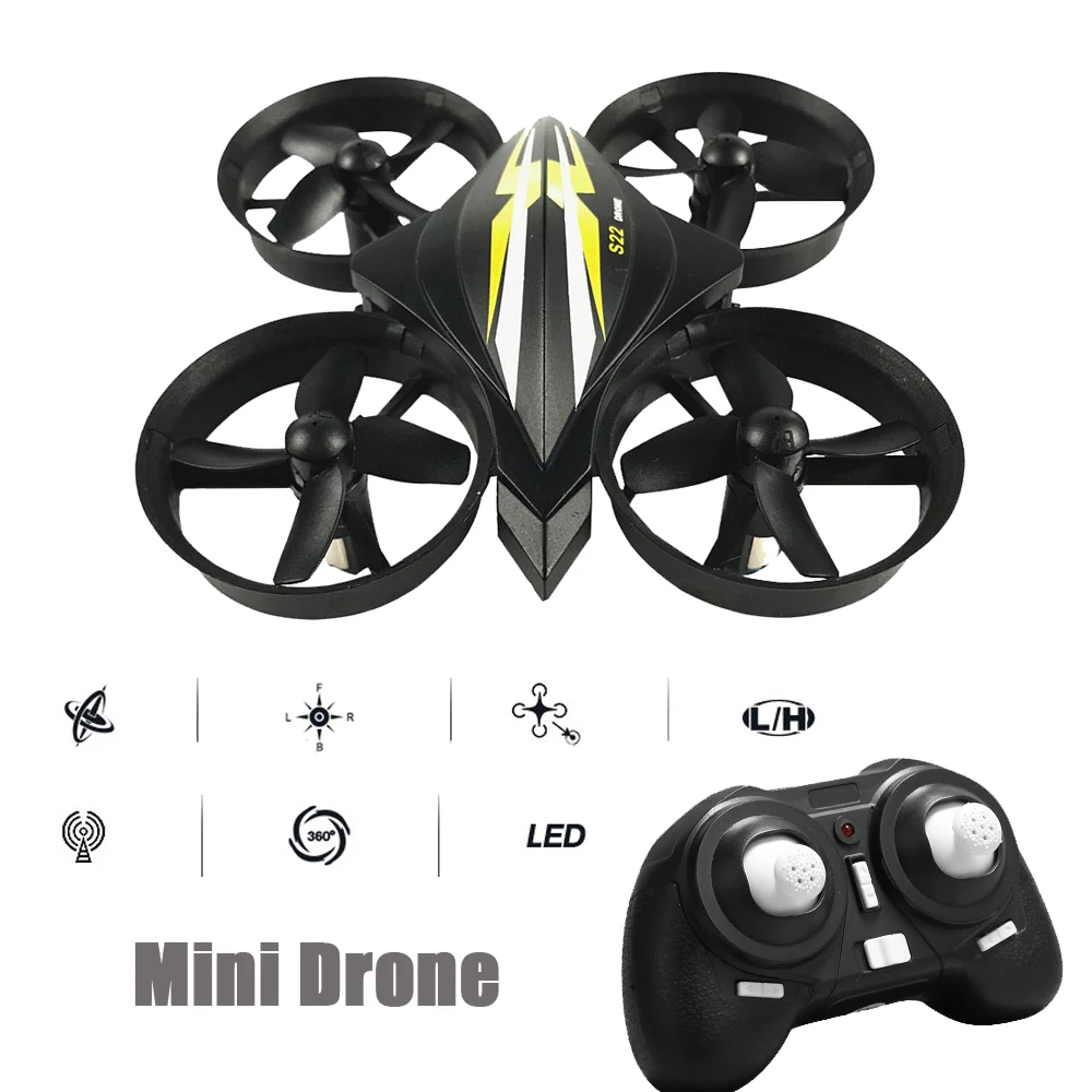 EBOYU S22 мини Радиоуправляемый Дрон 4CH 2 4 ГГц 6 осевой гироскоп Mini Nano RC Квадрокоптер с