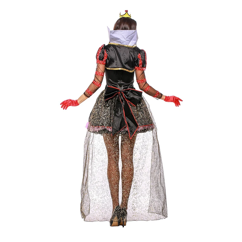 Women Fantasia Queen Of Hearts Costume Alice In Wonderland Evil Queen Cosplay Party Fancy Dress Adult Halloween Kigurumi Outfit
Women Fantasia Queen Of Hearts Costume Alice In Wonderland Evil Queen Cosplay Party Fancy Dress Adult Halloween Kigurumi Outfit