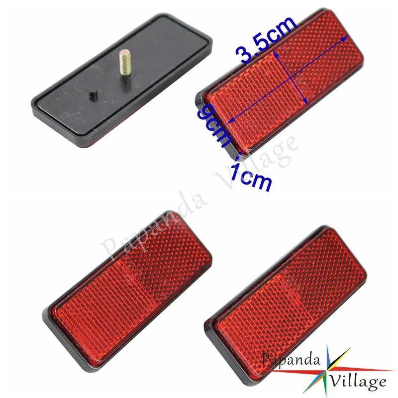 Papanda 1 Pair Red Plastic Rectangle Reflector Safety Reflective Reflectors ATV Dirtbikes Trailers
Papanda 1 Pair Red Plastic Rectangle Reflector Safety Reflective Reflectors ATV Dirtbikes Trailers