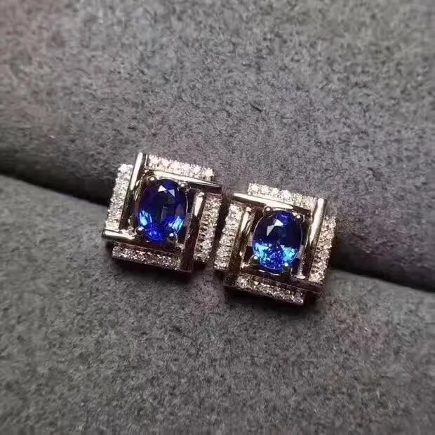 Sapphire stud earring For men or women Free shipping Natural real sapphire 925 sterling silver 4*6mm 2pcs gemstone
Sapphire stud earring For men or women Free shipping Natural real sapphire 925 sterling silver 4*6mm 2pcs gemstone