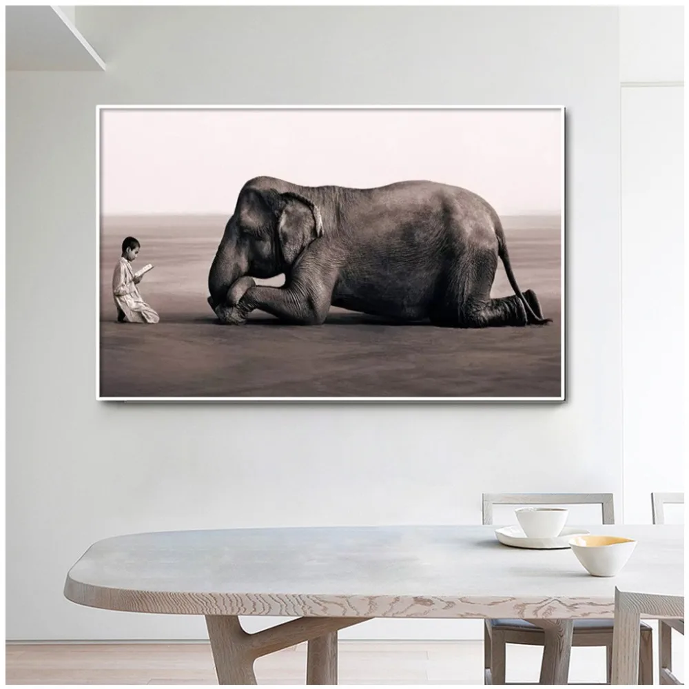 Modern Ashes and Snow Canvas Art Poster Print Painting Elephant And Child Meditation Wall Pictures For Living Room Wall Decor
Modern Ashes and Snow Canvas Art Poster Print Painting Elephant And Child Meditation Wall Pictures For Living Room Wall Decor
