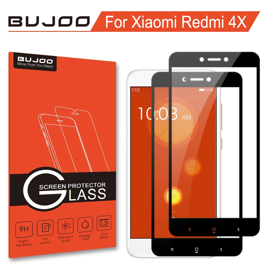 Защитное стекло BUJOO 2.5D закаленное с полным покрытием 0 3 мм 9H для Xiaomi Redmi 4X Xiomi 4 X Pro 2