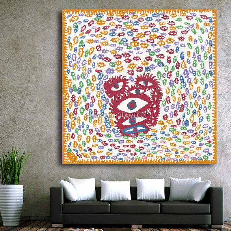 100%Hand Painted Cuadros Decoracion Free Shipping Yayoi Kusama Frameless Oil Paintings Eyes Canvas Painting Gift Wall Art Quotes
100%Hand Painted Cuadros Decoracion Free Shipping Yayoi Kusama Frameless Oil Paintings Eyes Canvas Painting Gift Wall Art Quotes