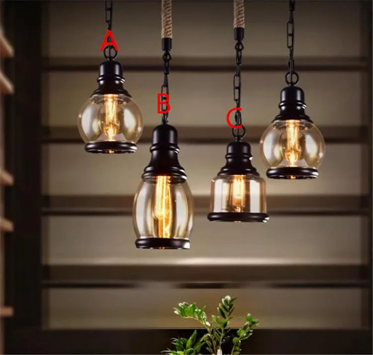 Free shipping glass iron pendant lamps chain rope hemp wire lighting 3 items could be choosed
Free shipping glass iron pendant lamps chain rope hemp wire lighting 3 items could be choosed
