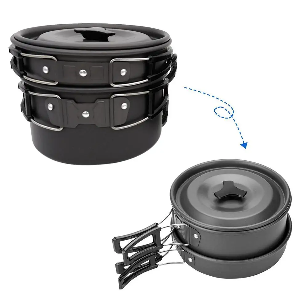 Travel Picnic Set Camping Tableware Outdoor Hiking Cooking Spoon Fork Cup Mug Frying Pan Pot Kettle Cookware usual
Travel Picnic Set Camping Tableware Outdoor Hiking Cooking Spoon Fork Cup Mug Frying Pan Pot Kettle Cookware usual