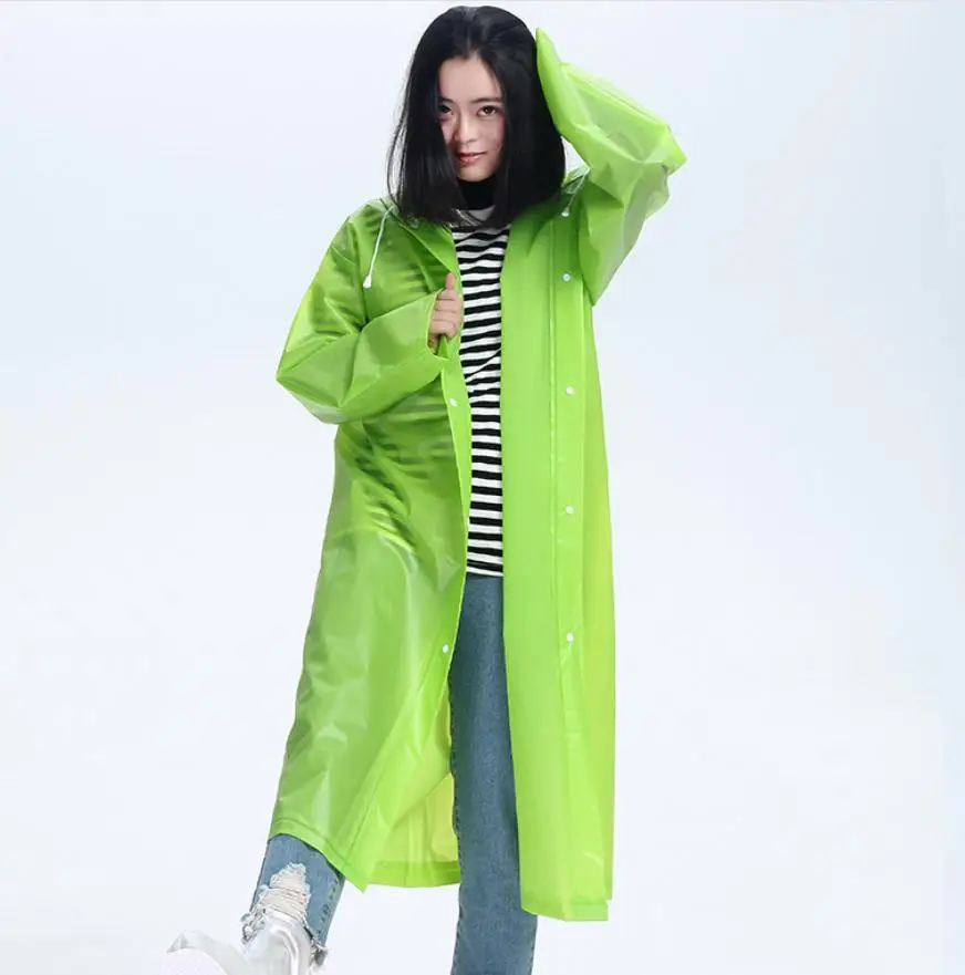 Raincoat new EVA eco fashion raincoat outdoor adult raincoat