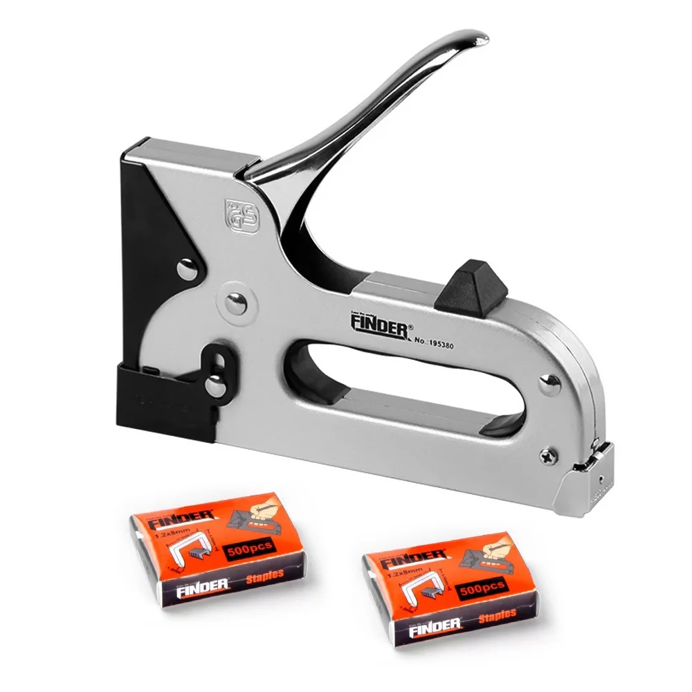 Heavy Duty Manual Gun Door-Type Nail Stapler Tacker Tool with 1000 Pcs Staples for Decoration Carpentry Furniture Wood Door
Heavy Duty Manual Gun Door-Type Nail Stapler Tacker Tool with 1000 Pcs Staples for Decoration Carpentry Furniture Wood Door