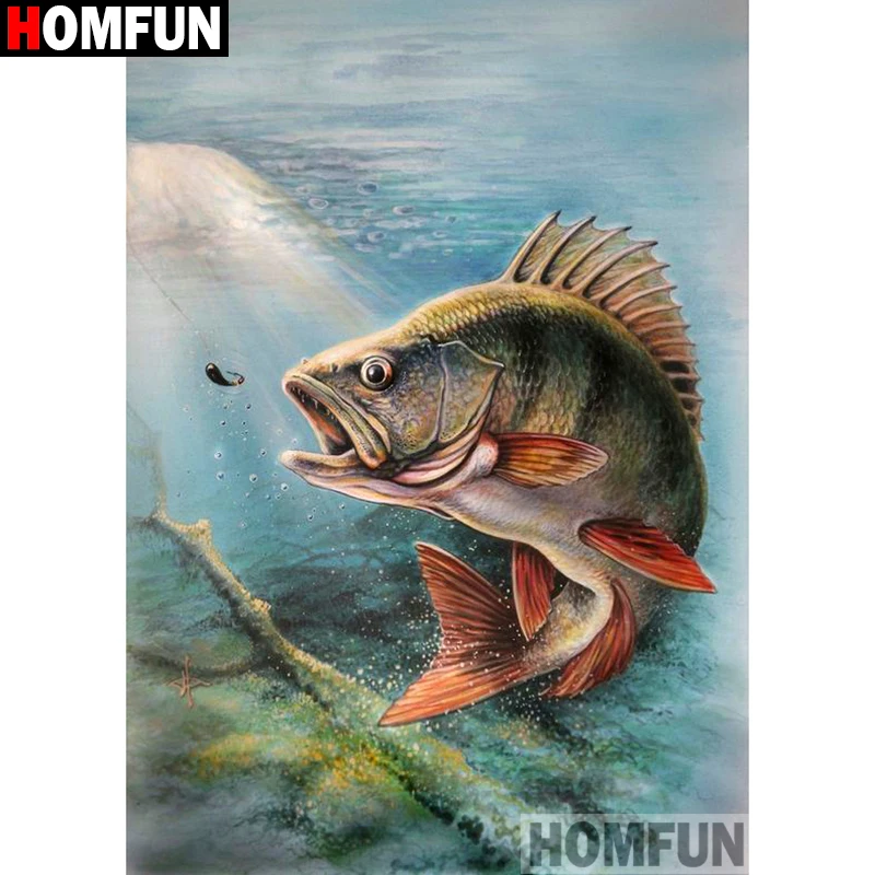 HOMFUN Full Square/Round Drill 5D DIY Diamond Painting "Animal fish" Embroidery Cross Stitch 3D Home Decor Gift A13084
HOMFUN Full Square/Round Drill 5D DIY Diamond Painting "Animal fish" Embroidery Cross Stitch 3D Home Decor Gift A13084