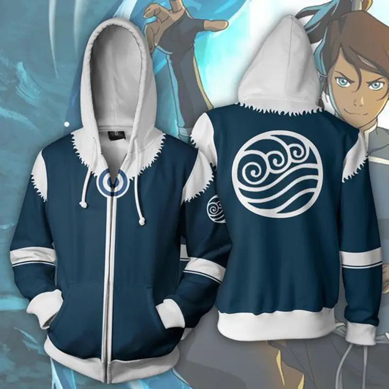 Men Avatar The Legend of Korra Korra Hoodie Sweatshirt 3D Cosplay Costume Zip Up Coats
Men Avatar The Legend of Korra Korra Hoodie Sweatshirt 3D Cosplay Costume Zip Up Coats