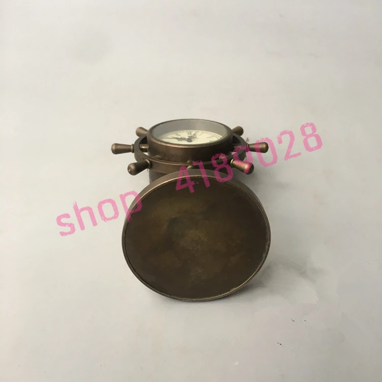 Pure copper, creative steering wheel clock mechanical watches, home decoration items, collectibles
Pure copper, creative steering wheel clock mechanical watches, home decoration items, collectibles