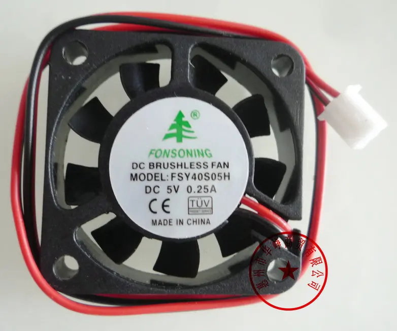 Новый оригинальный охлаждающий вентилятор FONSONING FSY40S05H 5V 0.25A 40*40*10 мм 4 см
Новый оригинальный охлаждающий вентилятор FONSONING FSY40S05H 5V 0.25A 40*40*10 мм 4 см