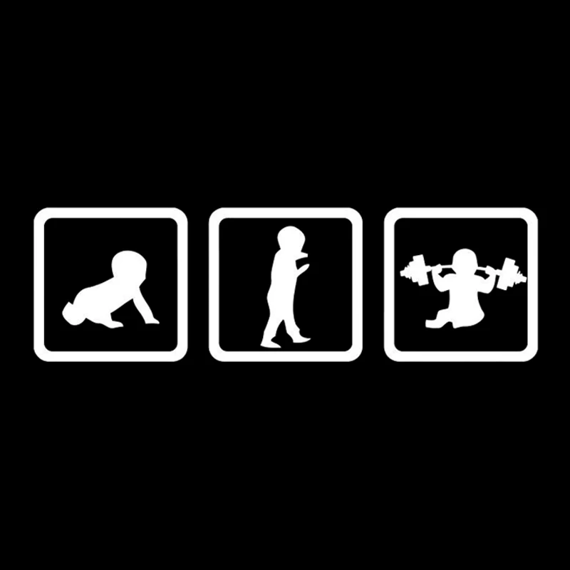 14.5CM*4.4CM Lovely Walk Crawl Baby Fitness Weightlifting Sports Silhouette Vinyl Car Sticker S9-1133
14.5CM*4.4CM Lovely Walk Crawl Baby Fitness Weightlifting Sports Silhouette Vinyl Car Sticker S9-1133