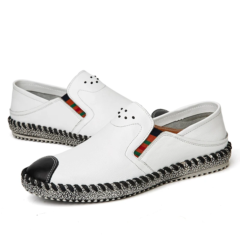 Handmade Leather Shoes Men Loafers Breathable Spring Autumn Men Shoes Casual Black White
Handmade Leather Shoes Men Loafers Breathable Spring Autumn Men Shoes Casual Black White