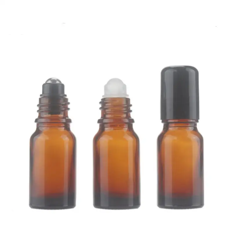 10ML Brown Roll On Glass Bottle Empty Fragrance Perfume Essential Oil Bottle With Black Plastic Cap LX1044
10ML Brown Roll On Glass Bottle Empty Fragrance Perfume Essential Oil Bottle With Black Plastic Cap LX1044