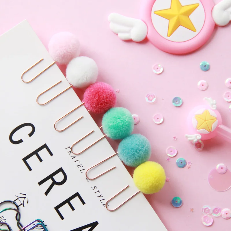 24 pcs Fuzzy Ball style bookmarks for reading books candy color accessories clip Stationery gift office school supplies FB108
24 pcs Fuzzy Ball style bookmarks for reading books candy color accessories clip Stationery gift office school supplies FB108