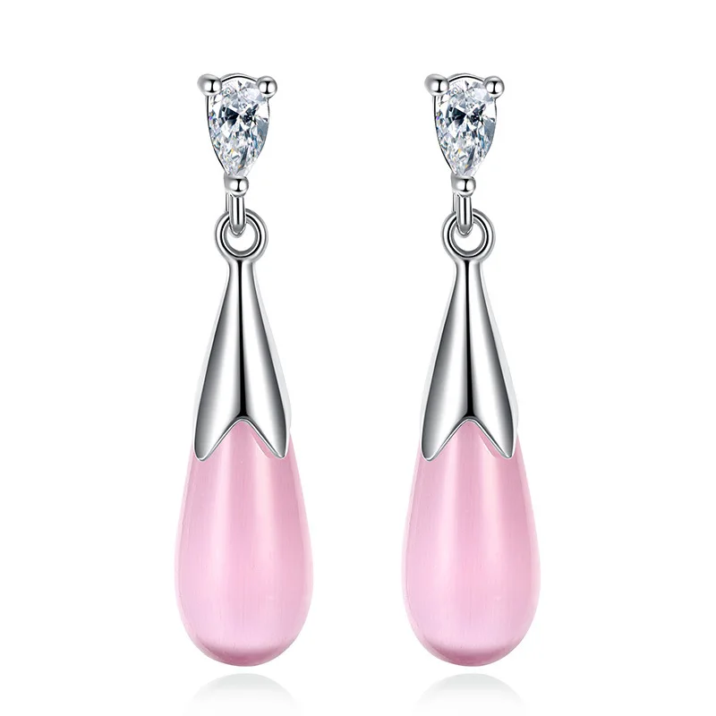 925 sterling silver fashion shiny crystal opal gem ladies stud earrings female jewelry women gift drop shipping cheap
925 sterling silver fashion shiny crystal opal gem ladies stud earrings female jewelry women gift drop shipping cheap