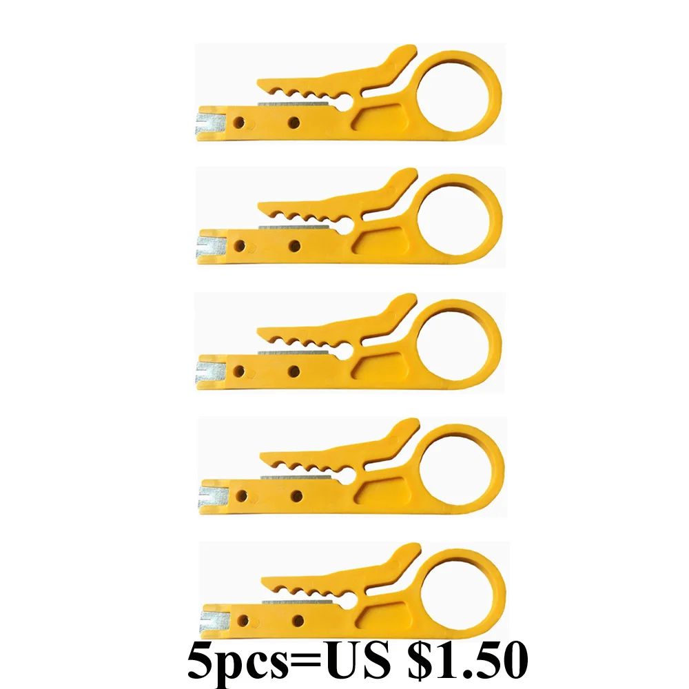 5PCS Portable Mini Wire Stripper Knife Network Cable Crimping Pliers Hand Tool Stripping Wire Cutter Multi Tools
5PCS Portable Mini Wire Stripper Knife Network Cable Crimping Pliers Hand Tool Stripping Wire Cutter Multi Tools