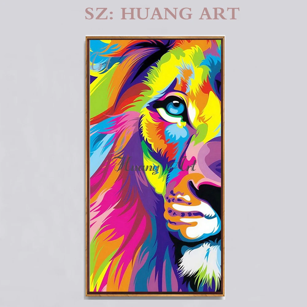 Red lion animal modern selling hand-painted oil painting freehand brushwork in traditional Chinese lobby decorated hotel and fam
Red lion animal modern selling hand-painted oil painting freehand brushwork in traditional Chinese lobby decorated hotel and fam