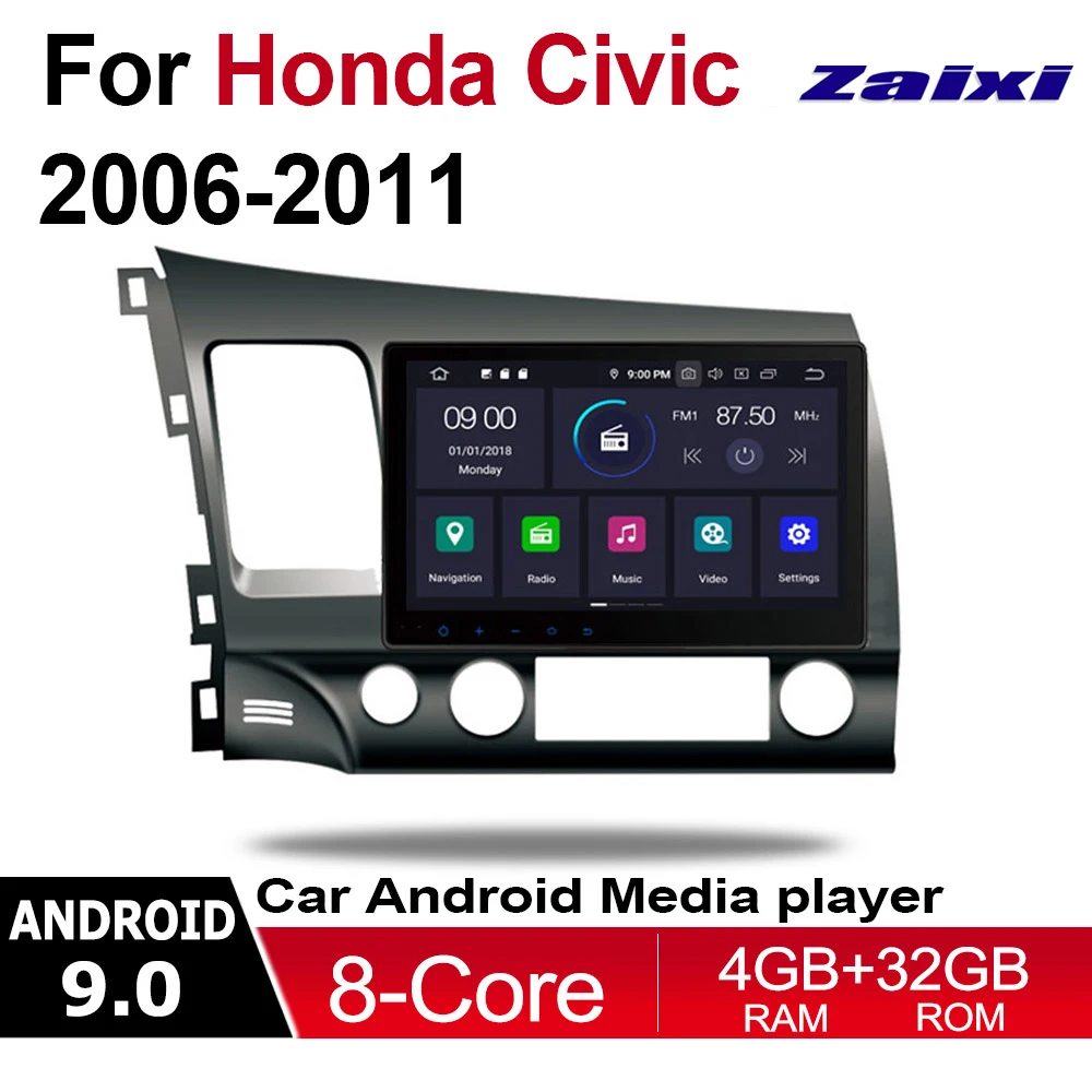 For Honda Civic 2006~2011 10.1" Android Car Multimedia DVD Player 2 Din WIFI GPS Navigation Autoradio HD Touch Screen Bluetooth
For Honda Civic 2006~2011 10.1" Android Car Multimedia DVD Player 2 Din WIFI GPS Navigation Autoradio HD Touch Screen Bluetooth