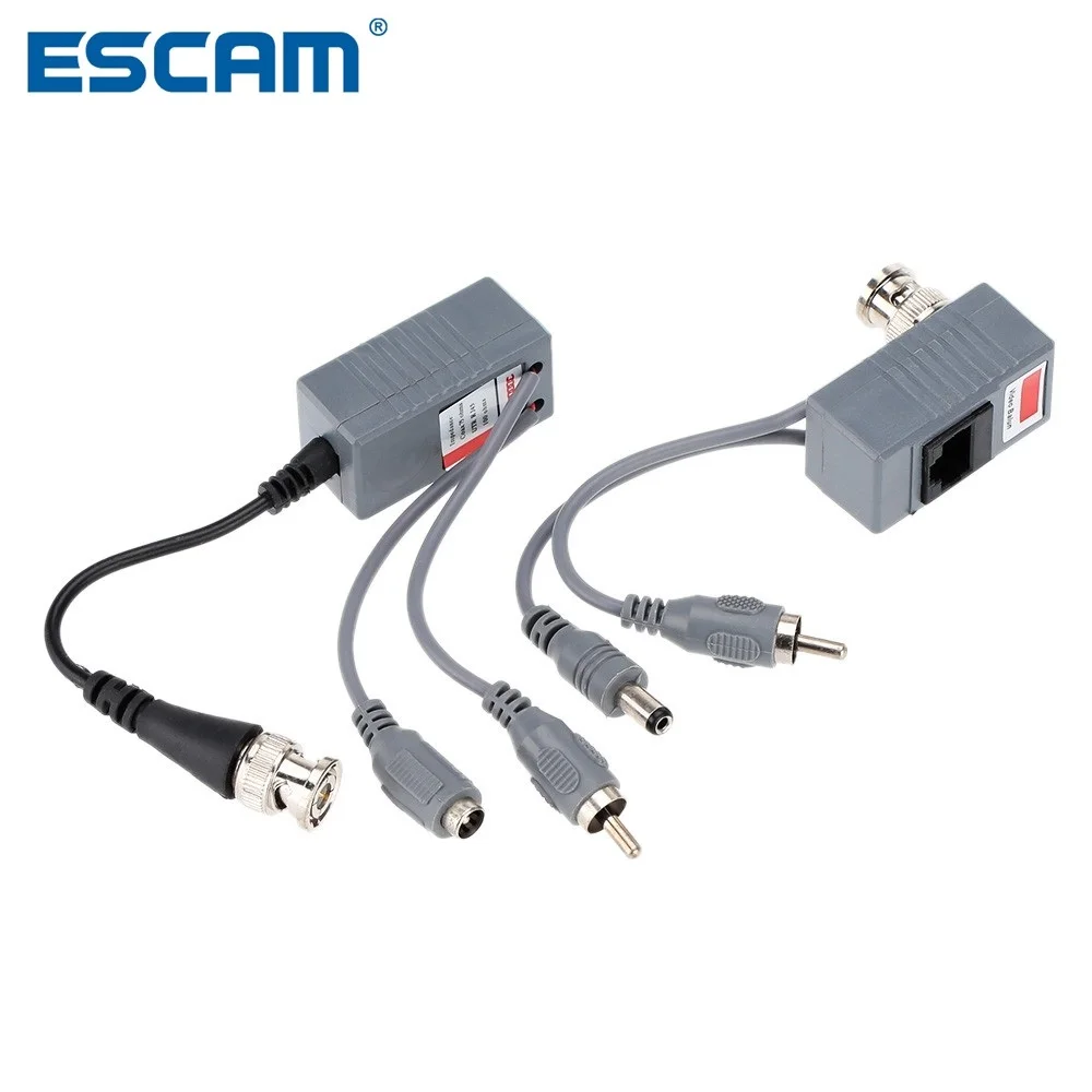 CCTV Camera Audio Video Power Balun Transceiver BNC UTP RJ45 with Audio Video and Power over CAT5/5E/6 Cable
CCTV Camera Audio Video Power Balun Transceiver BNC UTP RJ45 with Audio Video and Power over CAT5/5E/6 Cable