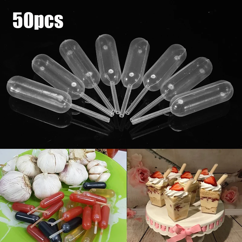 50/100 шт. пластиковые пипетки для мороженого 4 мл |
