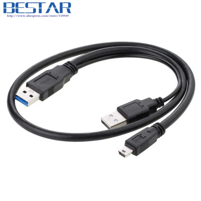 (200pcs/lot) USB 3.0 Mini 10pin Y cable splitter USB3.0 AM to mini USB 10p Mini-Y Cable cord with USB 2.0 power supply 60cm 1.8m
(200pcs/lot) USB 3.0 Mini 10pin Y cable splitter USB3.0 AM to mini USB 10p Mini-Y Cable cord with USB 2.0 power supply 60cm 1.8m