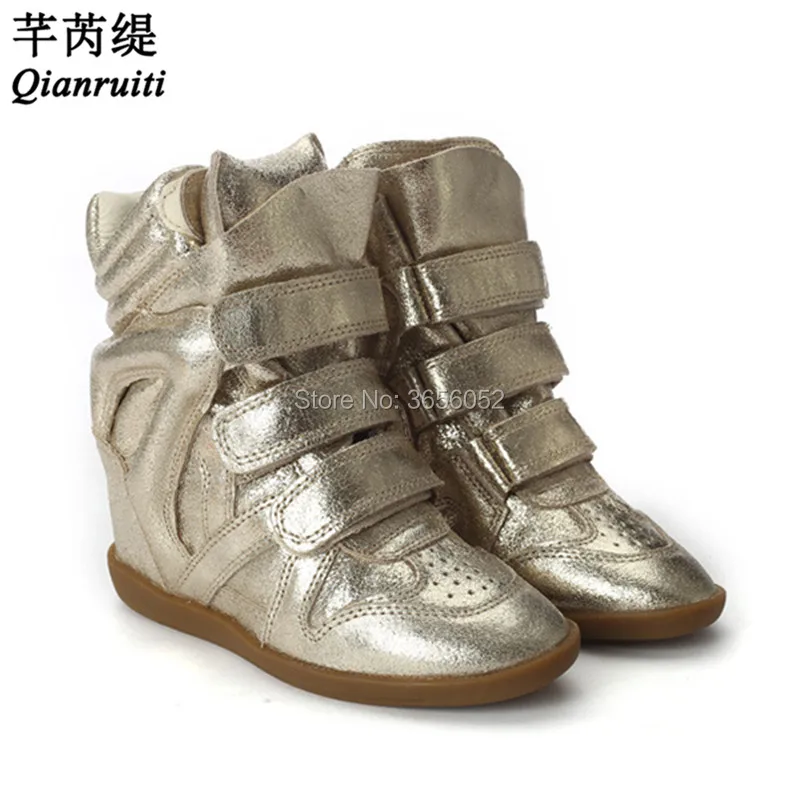 Qianruiti Celebrity High Top Casual Shoes Women Front Straps Wedge Heel Sneakers Zapatillas Mujer Height Increasing Wedge Boots
Qianruiti Celebrity High Top Casual Shoes Women Front Straps Wedge Heel Sneakers Zapatillas Mujer Height Increasing Wedge Boots
