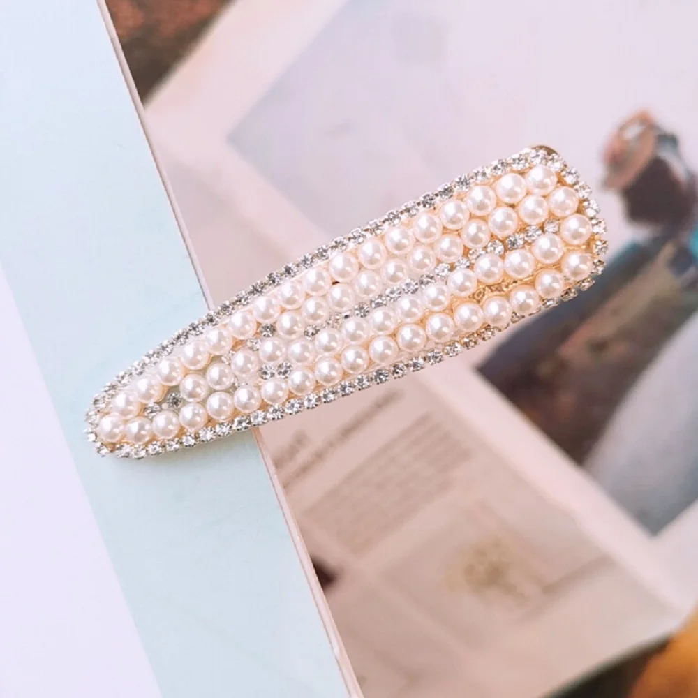 2019 Women Girls Barrettes Hair Clip Crystal Elegant Pearl Hairpin Barrette Headdress Hair Clip Clamp Jewelry Styling Tools
2019 Women Girls Barrettes Hair Clip Crystal Elegant Pearl Hairpin Barrette Headdress Hair Clip Clamp Jewelry Styling Tools