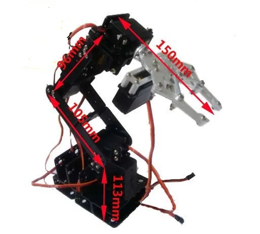 New 6 Dof Mechanical Base Arm Robot Servo Bracket Manipulator Robot Teaching Platform Base Clamp Robotic Paw Rectangle Chassis
New 6 Dof Mechanical Base Arm Robot Servo Bracket Manipulator Robot Teaching Platform Base Clamp Robotic Paw Rectangle Chassis