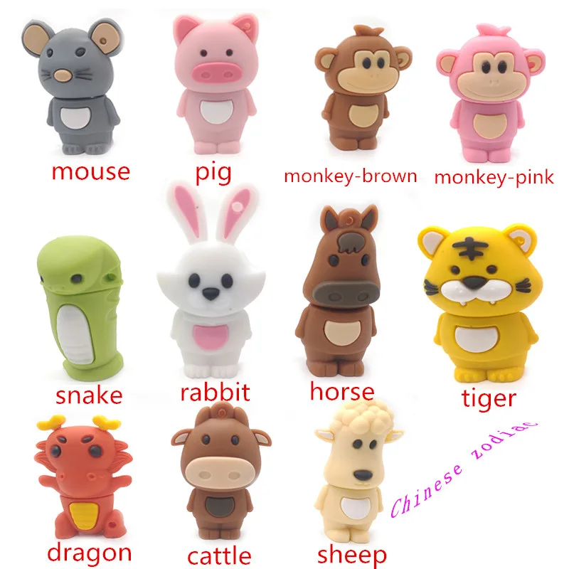 Chinese Zodiac usb flash drive pendrive 64gb 32gb 16gb 8gb 4gb memory disk cartoon animal usb stick snake rabbit pig pen drive
Chinese Zodiac usb flash drive pendrive 64gb 32gb 16gb 8gb 4gb memory disk cartoon animal usb stick snake rabbit pig pen drive