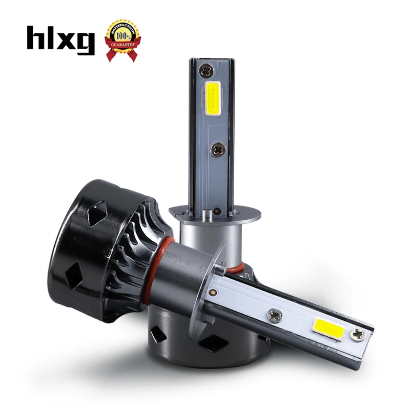 Hlxg 2 шт 12V Мини H1 Led Canbus 10000LM/набор Автомобильные фары лампы 72W для адаптированном