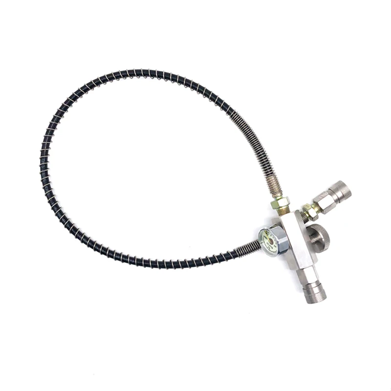 PCP Paintball HPA Filling Station Screw Air Bleed Valve Stainless Steel Adapter With 20 inch/60cm Hose BLV2060-3
PCP Paintball HPA Filling Station Screw Air Bleed Valve Stainless Steel Adapter With 20 inch/60cm Hose BLV2060-3