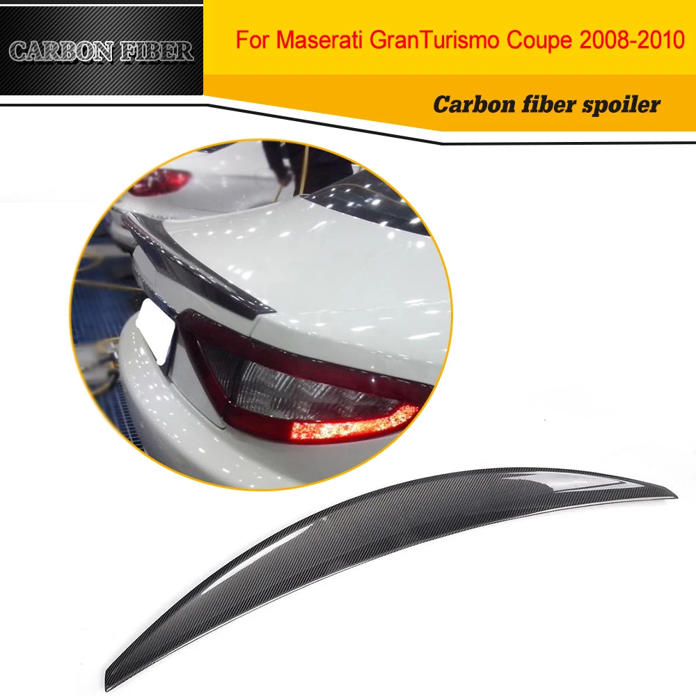 Carbon Fiber Racing Rear Spoiler Wing Lip for Maserati Gran Turismo GT 2 Door Flat Trunk 2006-2010 Non Convertible Black FRP
Carbon Fiber Racing Rear Spoiler Wing Lip for Maserati Gran Turismo GT 2 Door Flat Trunk 2006-2010 Non Convertible Black FRP