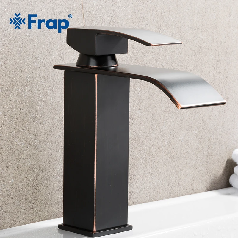 Смеситель для раковины FRAP Y10141, латунный кран для ванной комнаты, черный цвет, водопад, одна ручка, кран для горячей и холодной воды
Смеситель для раковины FRAP Y10141, латунный кран для ванной комнаты, черный цвет, водопад, одна ручка, кран для горячей и холодной воды