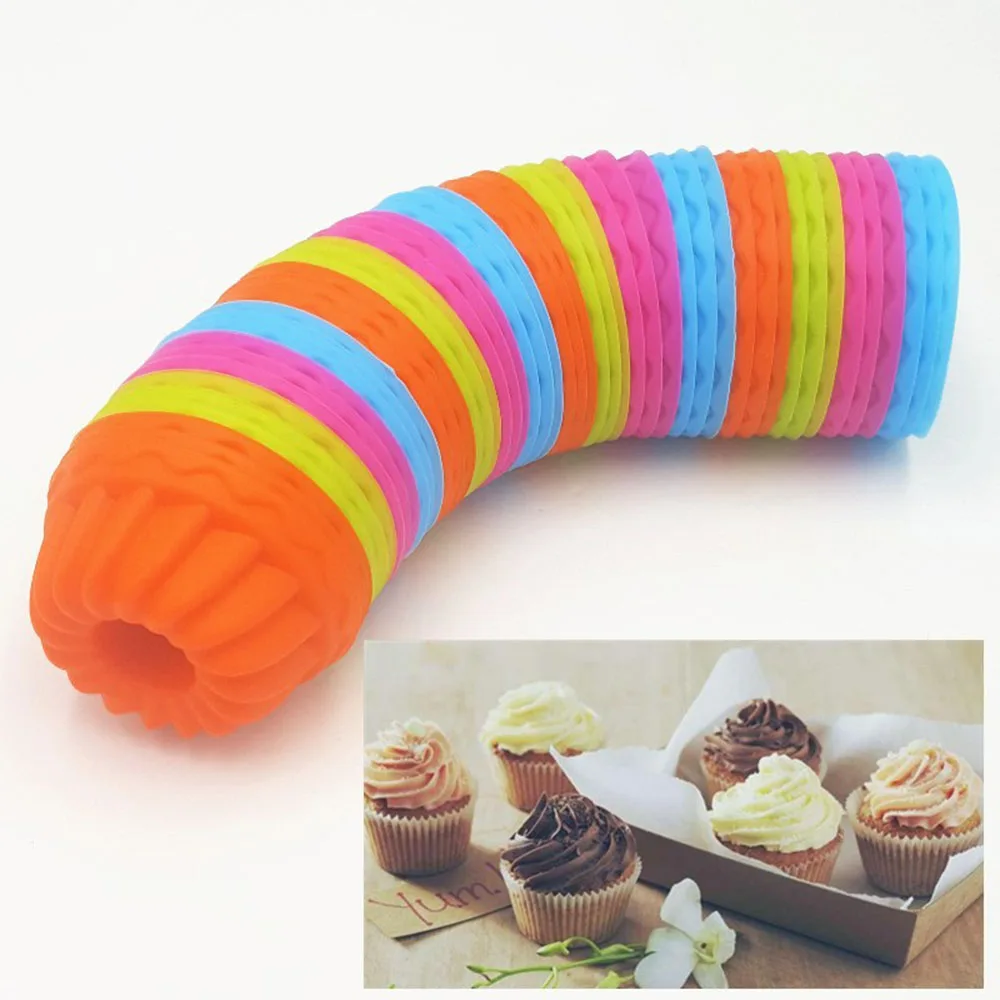 12pcs/lot 3D Baking Caramel Pudding Jelly Doughnut Mold Tools Cake Cup Silicone Muffin Cupcake Mold Cake Decorating Bakeware
12pcs/lot 3D Baking Caramel Pudding Jelly Doughnut Mold Tools Cake Cup Silicone Muffin Cupcake Mold Cake Decorating Bakeware