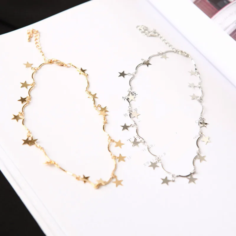 Punk Fashion New Necklace Simple Five-pointed Star Clavicle Chain Wave Short Paragraph Collar Wholesale Necklace Sales
Punk Fashion New Necklace Simple Five-pointed Star Clavicle Chain Wave Short Paragraph Collar Wholesale Necklace Sales