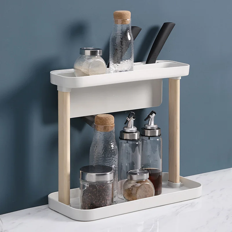 Two Layers Multi-functional Kitchen Storage Organizer Household Utensils Plastic Corner Shelf With Baffle
Two Layers Multi-functional Kitchen Storage Organizer Household Utensils Plastic Corner Shelf With Baffle
