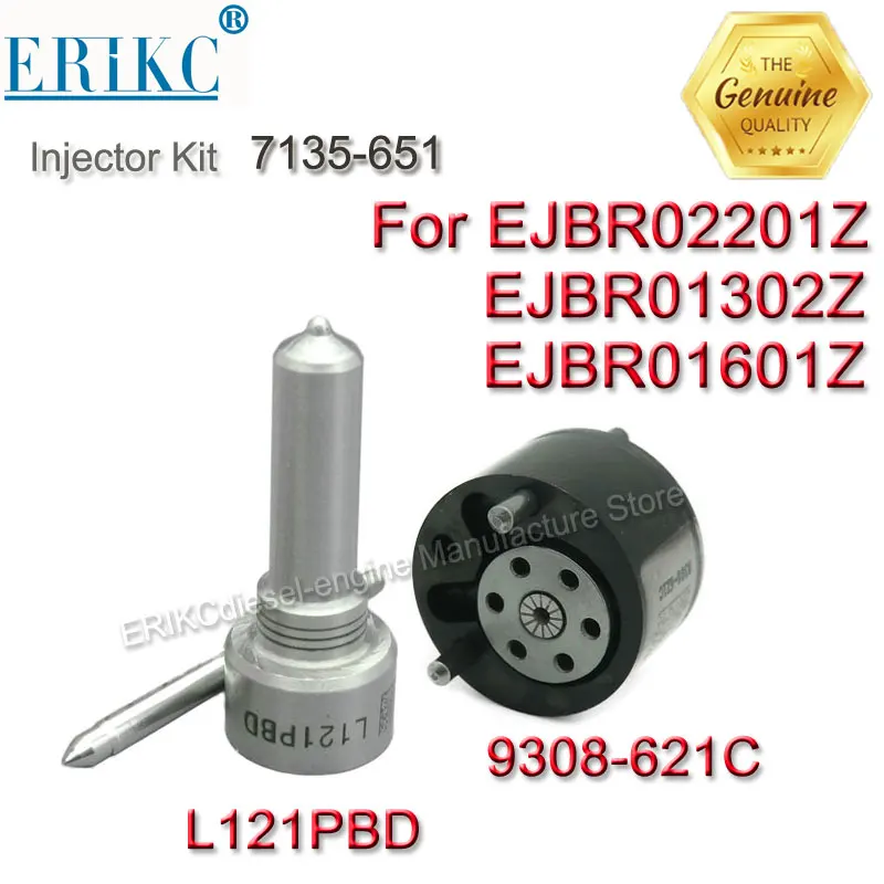 7135-651 Diesel Injector Repair Kits Nozzle L121PBD + Valve 9308-621C for Delphi Injector EJBR02201Z EJBR01302Z EJBR01601Z
7135-651 Diesel Injector Repair Kits Nozzle L121PBD + Valve 9308-621C for Delphi Injector EJBR02201Z EJBR01302Z EJBR01601Z