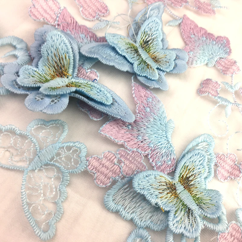 1Yard 3D Flower Embroidered Lace Fabric Tulle Lace Trim For Girls Women's Dress Clothing Sewing Net French Fabric DIY Lace Trims
1Yard 3D Flower Embroidered Lace Fabric Tulle Lace Trim For Girls Women's Dress Clothing Sewing Net French Fabric DIY Lace Trims