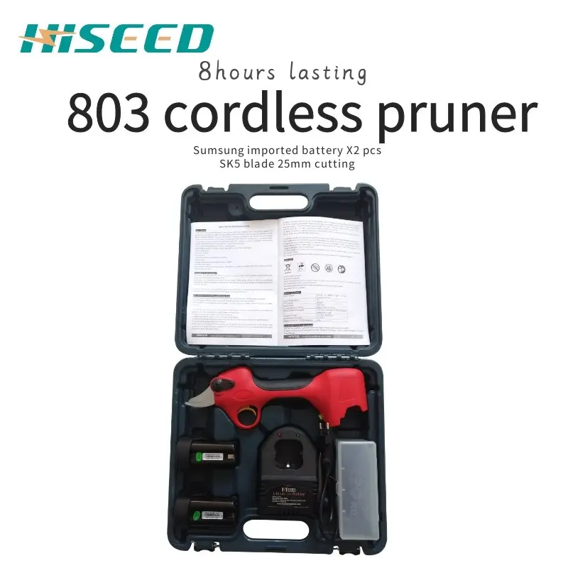 Gardening Pruning Shears Fast Charging Lithium Battery, Cutting Diameter 25MM 2019 Cordless Electric Scissors
Gardening Pruning Shears Fast Charging Lithium Battery, Cutting Diameter 25MM 2019 Cordless Electric Scissors