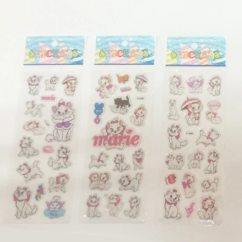 3 sheets/set Marie Cat bubble stickers for kids bedroom decor notebook diary 3D sticker doodle toy stickers
3 sheets/set Marie Cat bubble stickers for kids bedroom decor notebook diary 3D sticker doodle toy stickers