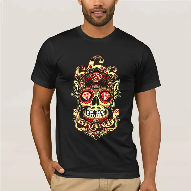 Men's T-shirt Cartoon Fun Satansbrand-Sugar-Skull-Logo 2019 round neck men's summer short T-shirt
Men's T-shirt Cartoon Fun Satansbrand-Sugar-Skull-Logo 2019 round neck men's summer short T-shirt