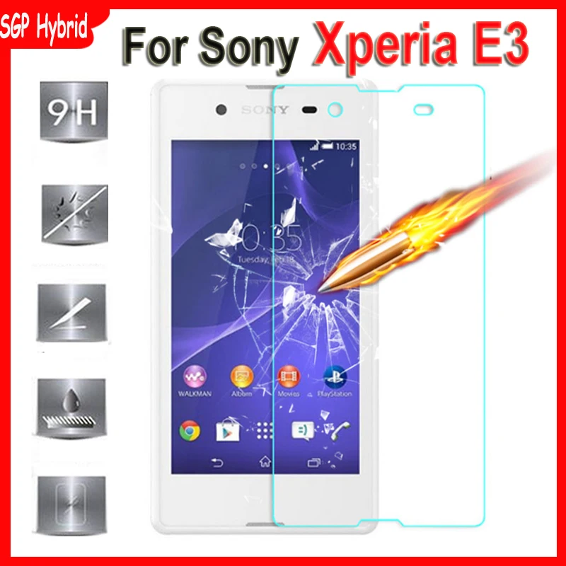 Фото Защитная пленка для экрана Xperia E3 из закаленного стекла Sony D2203 D2212 D2206 D2243 (купить)