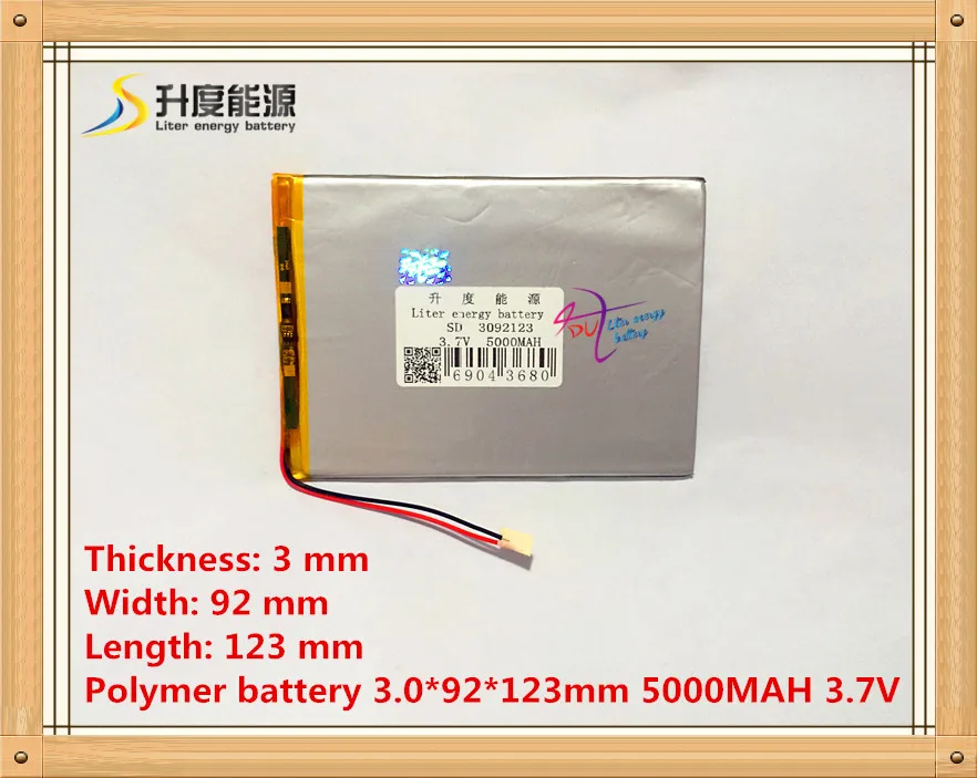 3092123 5000mAh 3.7V original tract and other tablet PCs lithium polymer battery
3092123 5000mAh 3.7V original tract and other tablet PCs lithium polymer battery