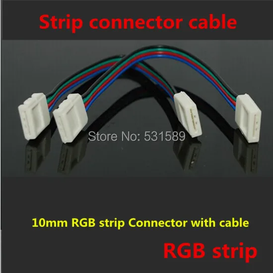 Wholesale 200PCS 10mm RGB strip Connector with cable/ 5050 RGB led strip connector
Wholesale 200PCS 10mm RGB strip Connector with cable/ 5050 RGB led strip connector