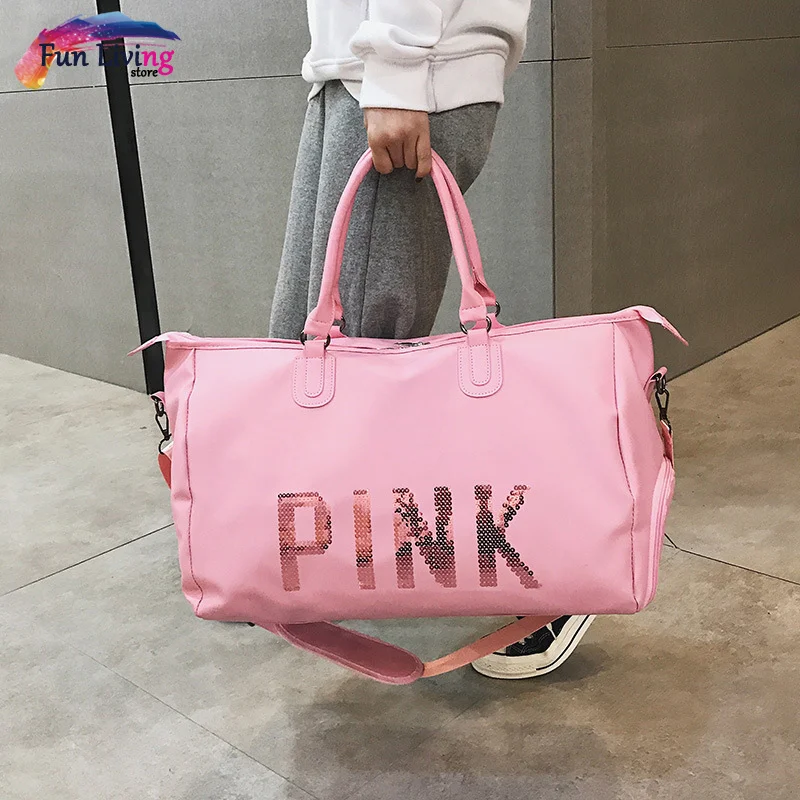 Women's Sports Bag Sequins Gym Bag Fitness Training Travel Handbag Large Outdoor Separate Space For Shoes Sac
Women's Sports Bag Sequins Gym Bag Fitness Training Travel Handbag Large Outdoor Separate Space For Shoes Sac